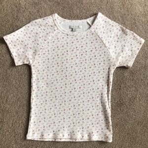 American Eagle ribbed baby tee